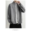 Herre Løs Ensfarvet Strikket Åben Front Cardigan Afslappet Sweater Ydertøj