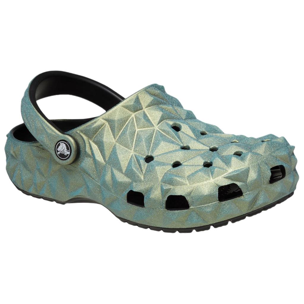 Crocs Geometric Plain Clogs Unisex Footwear Green 209841-001