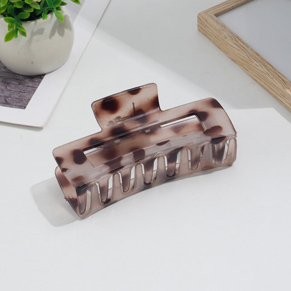 

1-4pcsTortoiseshell Large Hairpin Advanced Sense Back Head Grab Clip Disc Hair Shark Clip Headdress серый