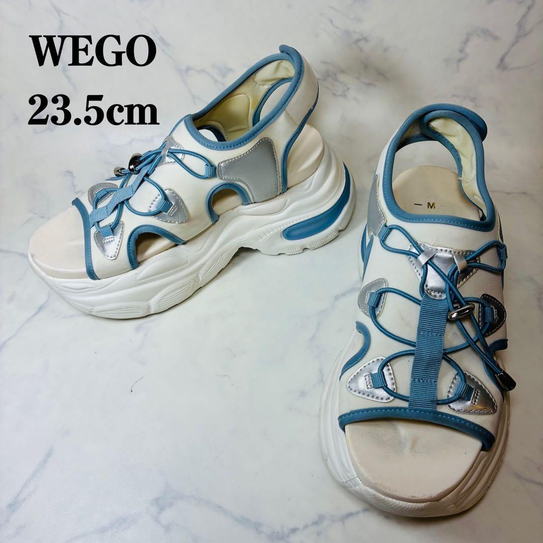 WEGO Thick Sole Sneaker Sandals M Saxophone Blue Silver Sold Out
