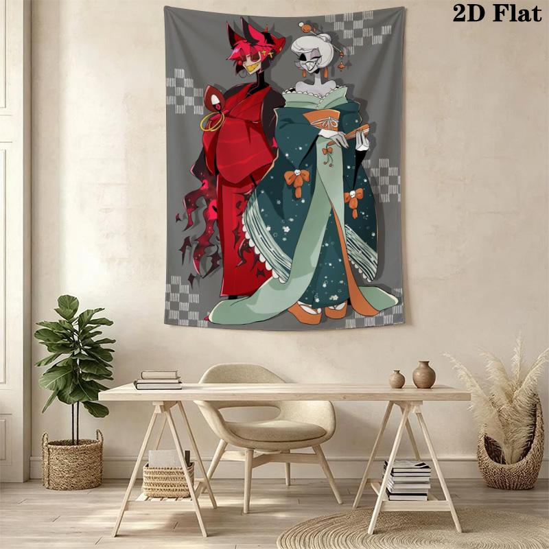 Hazbin Hotel Pattern Home Decor Tapestry, Wall Hanging, Decorative RV Wall Cloth.MGT0918282