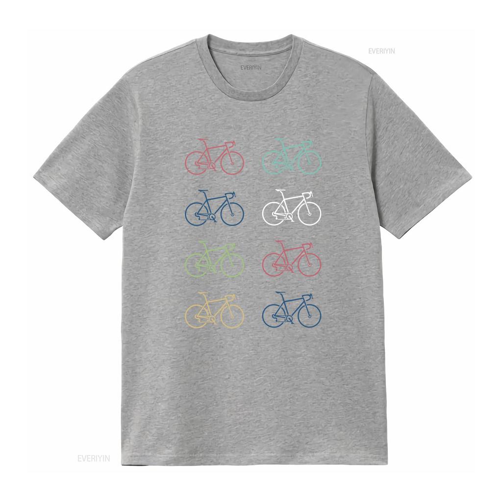 Retro Road Bike Bicycle T Shirt Available in Multiple Colors for  vintage Washed Breathable Top For Everyday Wear Stretched