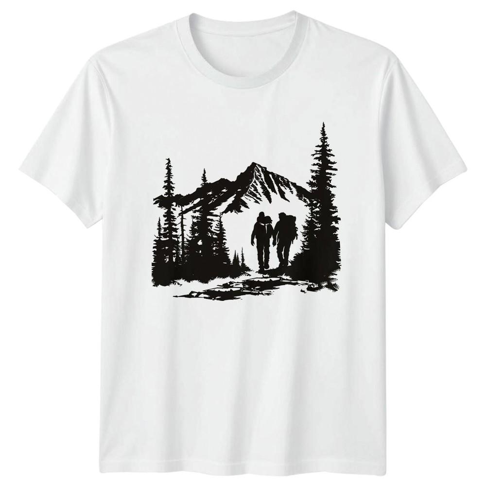 Adventure Awaits TShirt Hiking Camping Outdoor Adventure And Her S