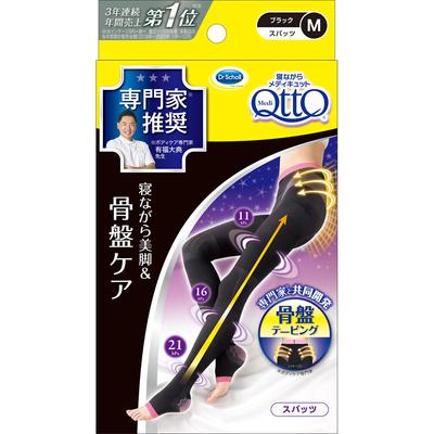 Dr. Scholl Medi Qtto Body Shape Sleeping Spats w/Pelvic Support (M) Black 1 Pair Functional Socks High Value-added Functional Socks