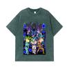 275 GSM Washed T-shirts 100% Cotton Dragon Ball V38 Dragons Print Unisex Heavy Cotton T Shirt