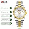 OFNS Classic Women's High-End Casual Luxury Quartz Wristwatch, Roman Numeral, Stud Design, Business-Commuting, Waterproof.