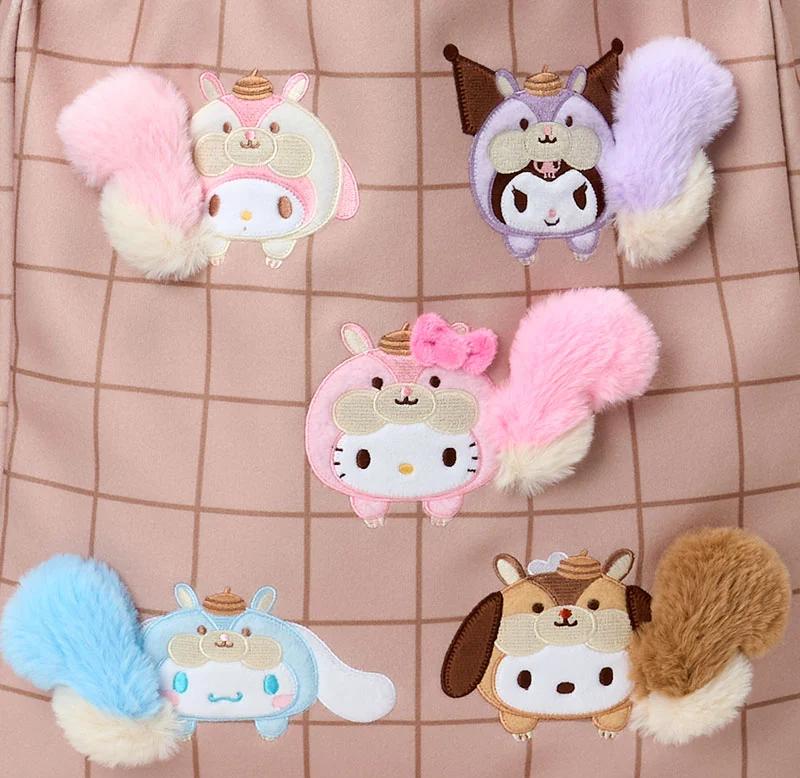 Сумка-тоут с персонажами Sanrio (Пушистая белка) Япония НОВЫЕ Персонажи Sanrio