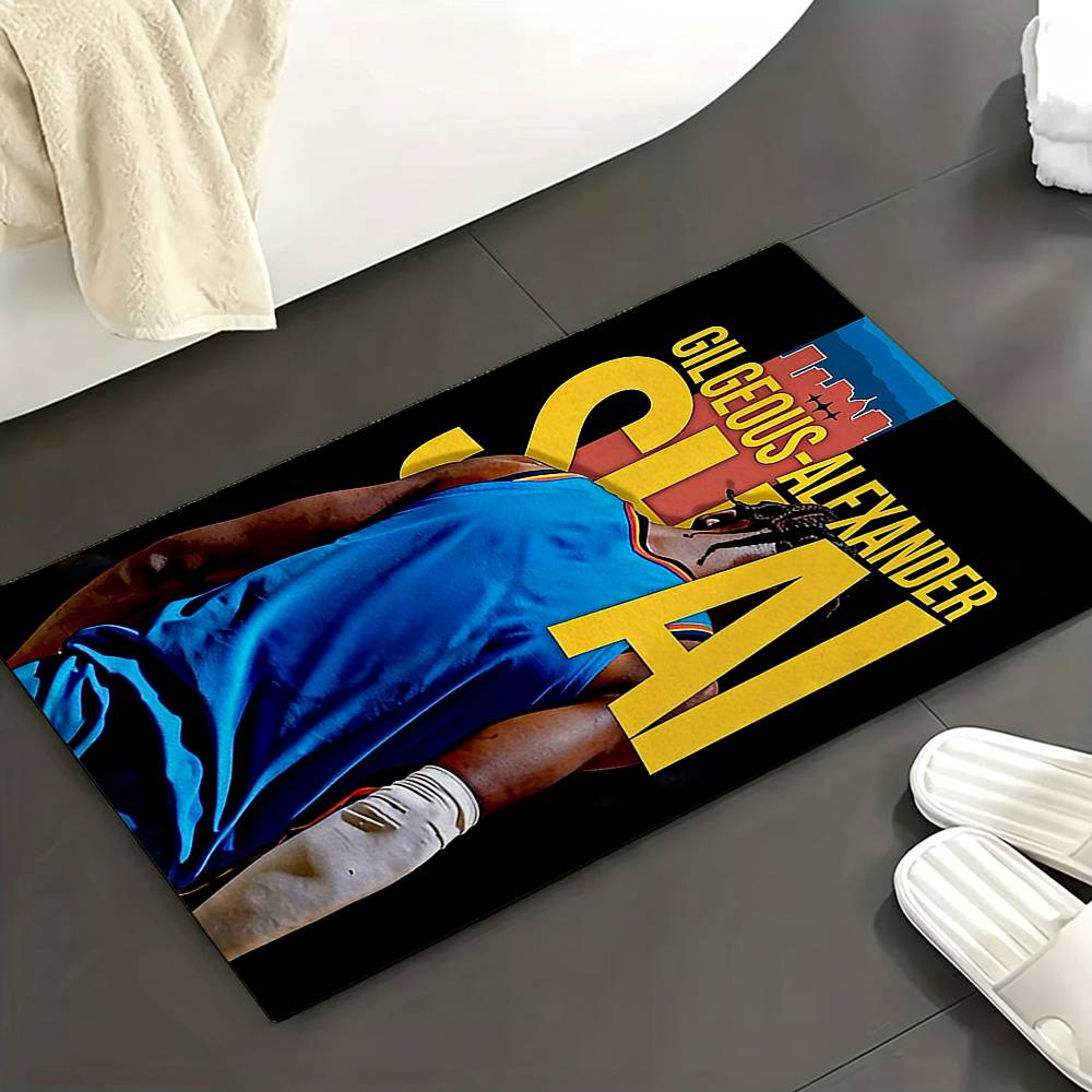 S-Shai G-Gilgeous Alexander Bedroom Decor Carpet for Living Room Thick Plush Study Floor Mat Home Fluffy Soft Rug
