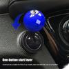 Car Button Start Lever, Car Ignition Button Cover Decoration - Billiard Ball Rocker Modeling