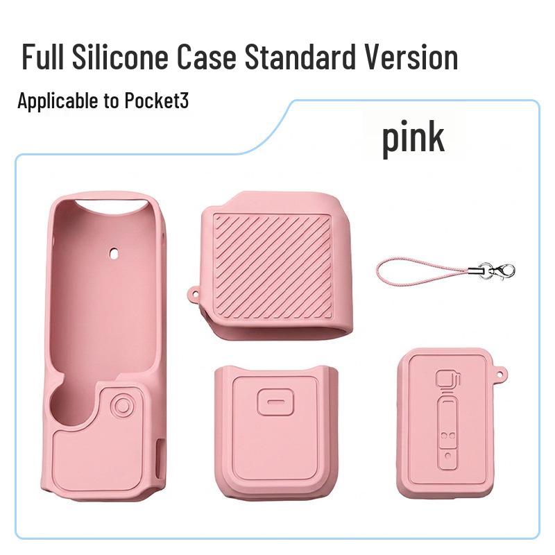 DJI Pocket 4/3 Silicone Protective Case with Screen & Drop-proof Desktop Base