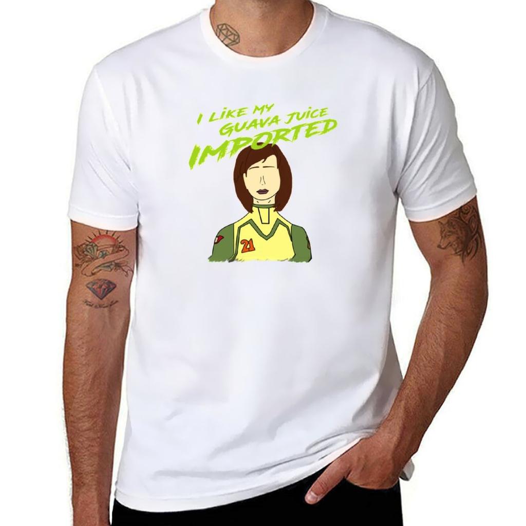 Esmeralda Sanchez I Like My Guava Juice Imported Tshirt Basic Short Sleeve Cotton Blend Tshirt