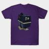 Men Black Print T-shirt Gonk! No-Cut Transfer Paper Print Cotton Tshirt