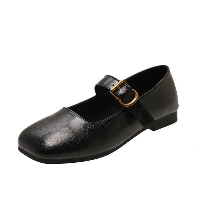 Fashion Hot Selling Square Toe Korean Shoes All-Match Low Heels Soft Female Footwear  Mouth Oxfords Women's 2025 New Summer Retro Dress