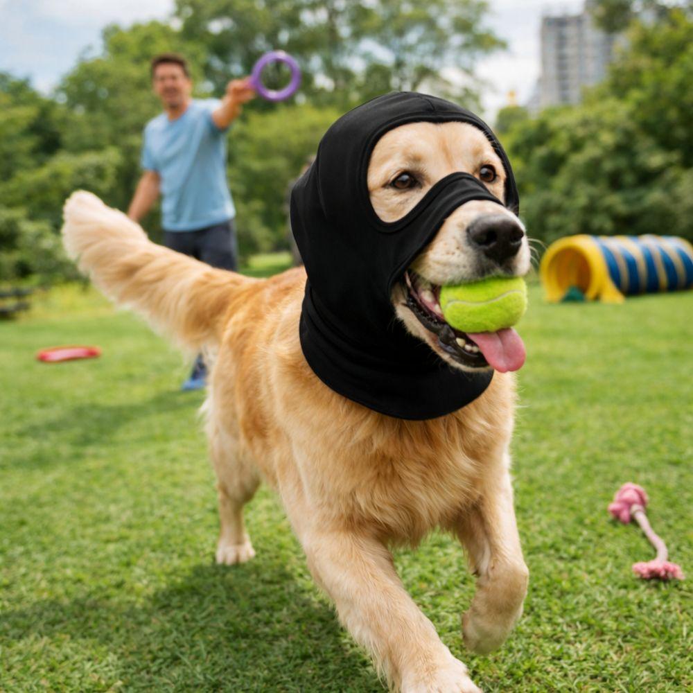 Měkký teplý kryt hlavy pro mazlíčka Elastické uklidňující ušní chrániče pro psa Pokrývka hlavy pro zotavení psa Venkovní aktivita