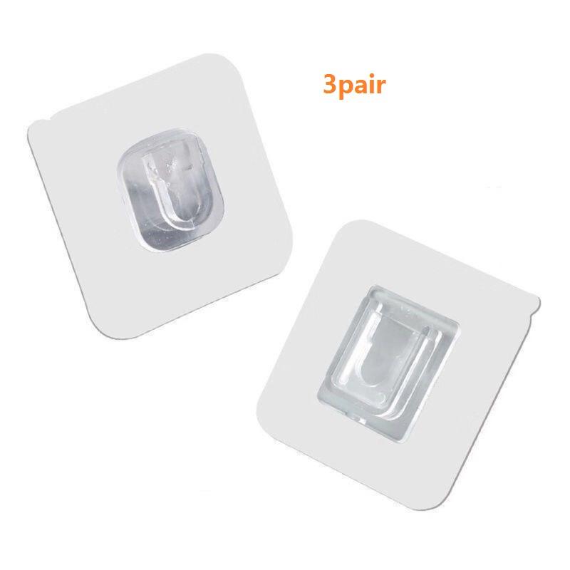 

Двусторонние клейкие настенные крючки, вешалка, прочные прозрачные крючки, присоска, настенный держатель для хранения для кухни, ванной комнаты