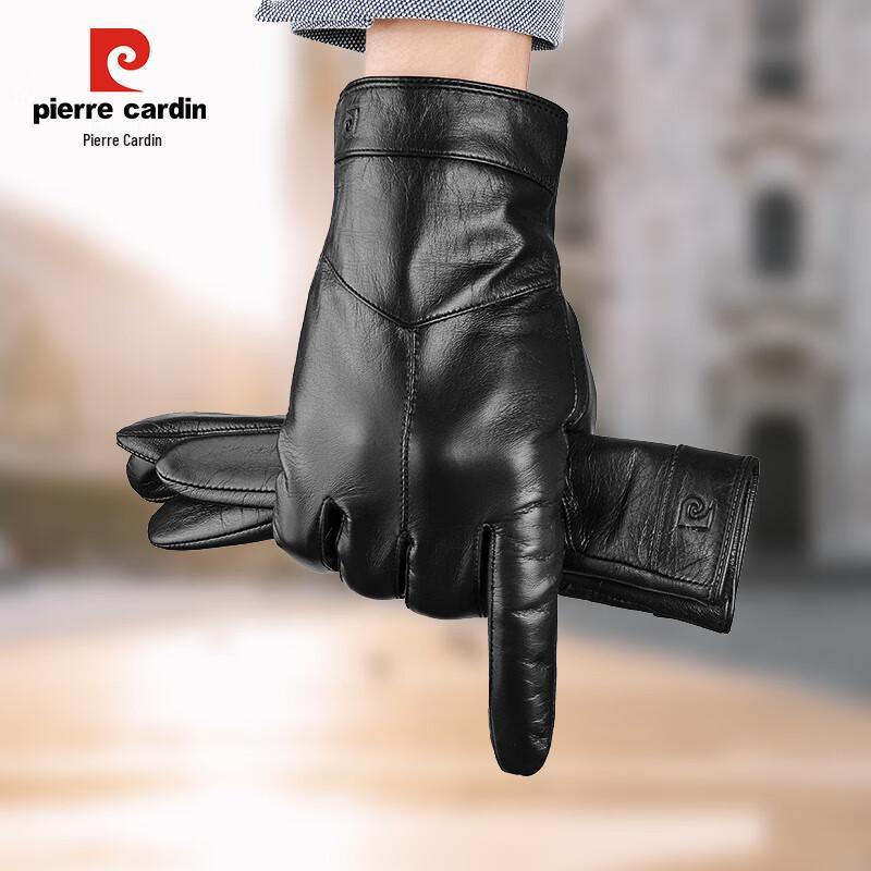 Pierre Cardin Men's Goatskin Touchscreen Winter Gloves