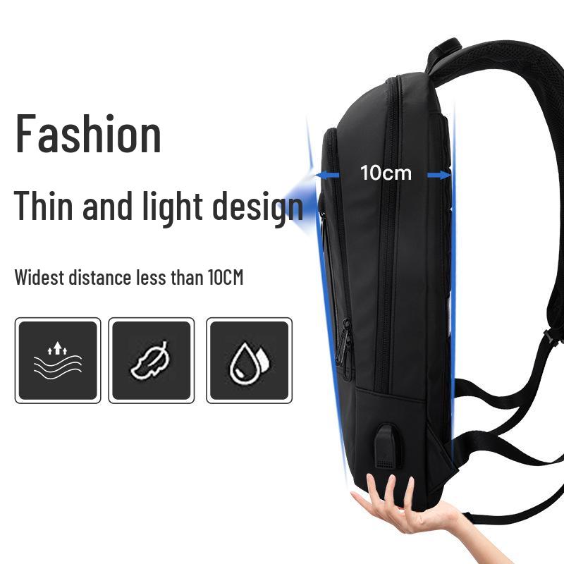 Ultra-Thin 15.6-inch Laptop Business Backpack - Durable Oxford Cloth for Daily Commute