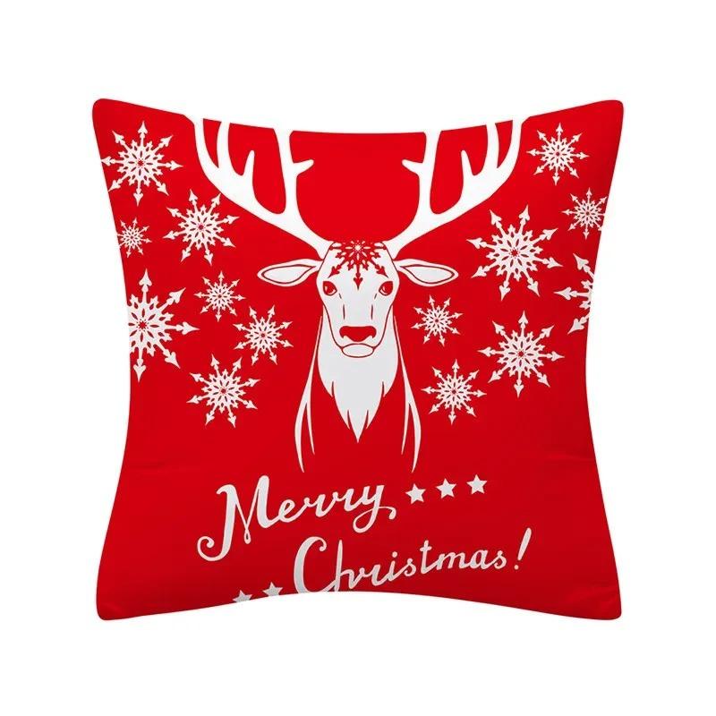 Christmas Themed Pillowcases Car Accessories Office Santa Claus Living Room Sofa Home Pillowcases