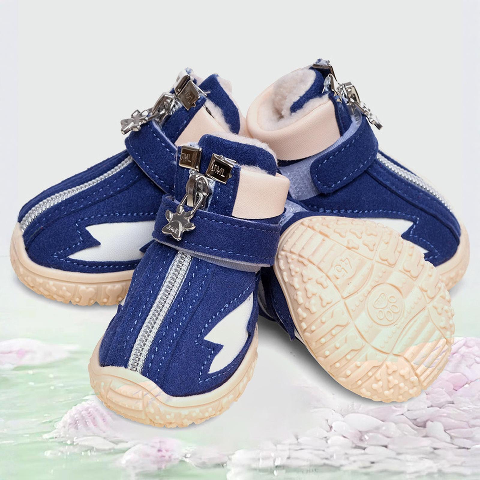 

Обувь для маленьких и средних собак, ботинки и протекторы для горячего тротуара и зимнего снега, - резиновые ботиночки для собак для прогулок на улице и на твердом полу в помещении XL