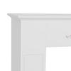 Fireplace Mantel Decorative Frame Surround for Electric Fireplace 101 X 19 X 100 Cm White Wood