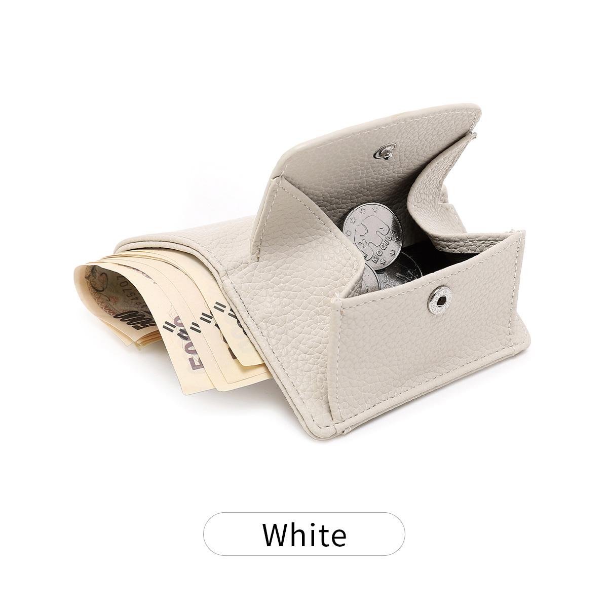Mode RFID-blokkerende Damesportemonnee Litchi Patroon Korte Drievoudige Creditcardhouder Dames Luxe Clutch Mini Draagbare Portemonnee
