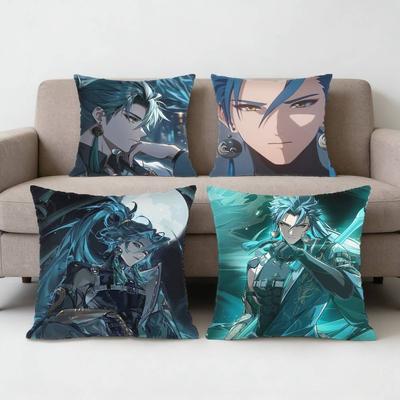 Open World Game Wuthering Waves Jiyan Pillow Case Sofa Living Room for Bedroom Car Headboard Cushion Square Cushion Nap Time