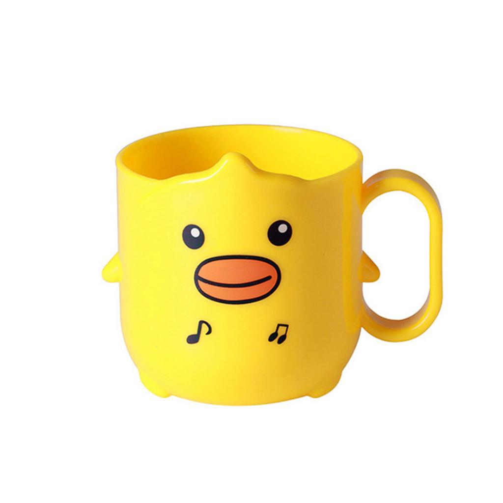 Cartoon Plastic Cup Lightweight And Cute Shatter-Proof Kids Drinking Mug Cup Portable For Travel Teeth Brushing 330ml