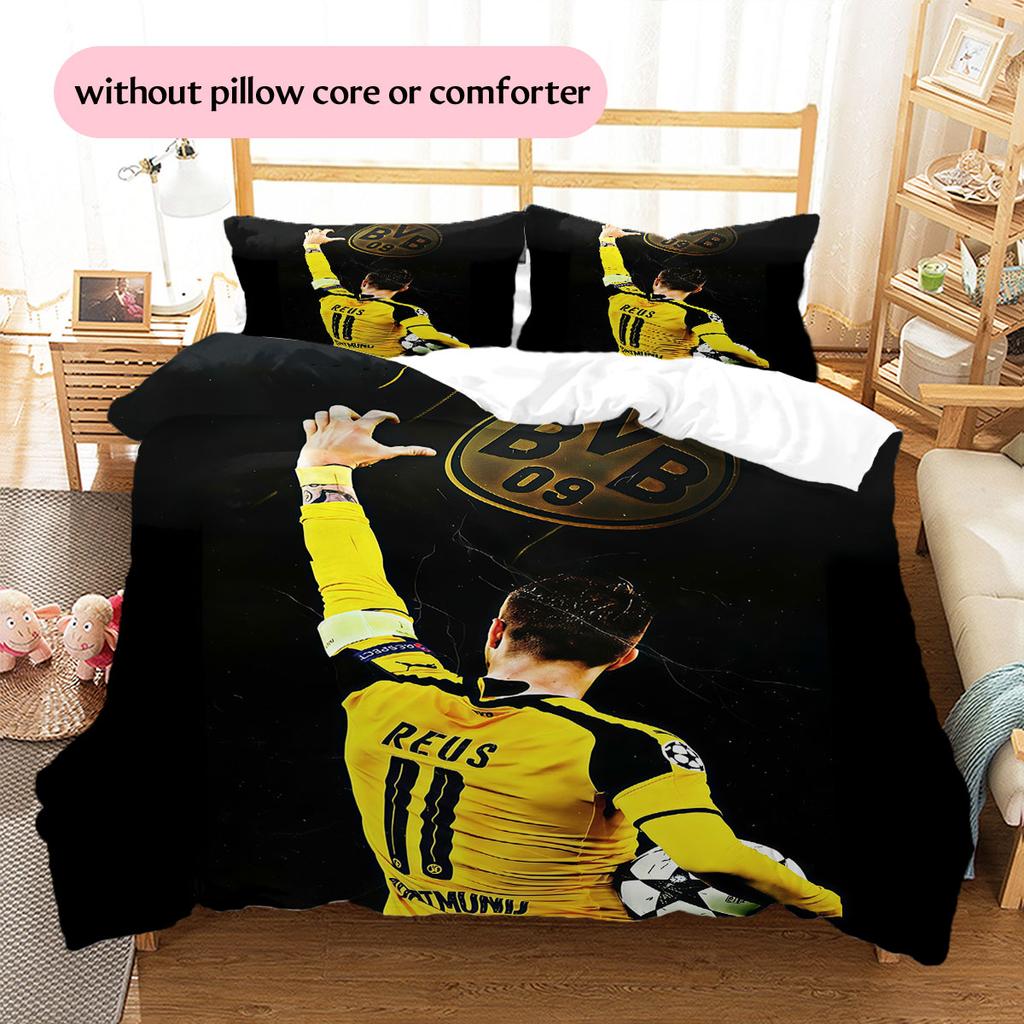 Biancheria da letto con motivo Marco Reus Decorazione per la casa Regalo di compleanno (1 * copripiumino + 2 * federa, senza nucleo),merchandising per fan.