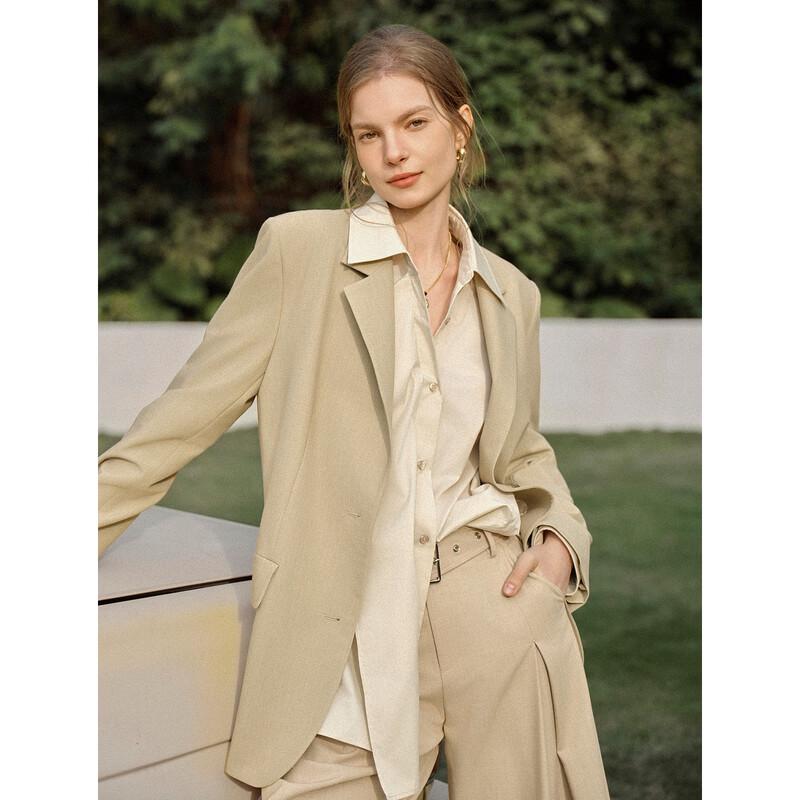 ELLE Women's Oversized Business Casual Blazer