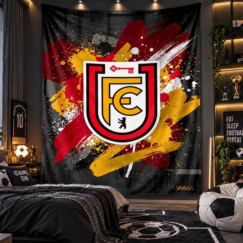 Wall Hanging Tapestry Union Berlin FC Print Cloth for Living Room Bedroom Home Decor