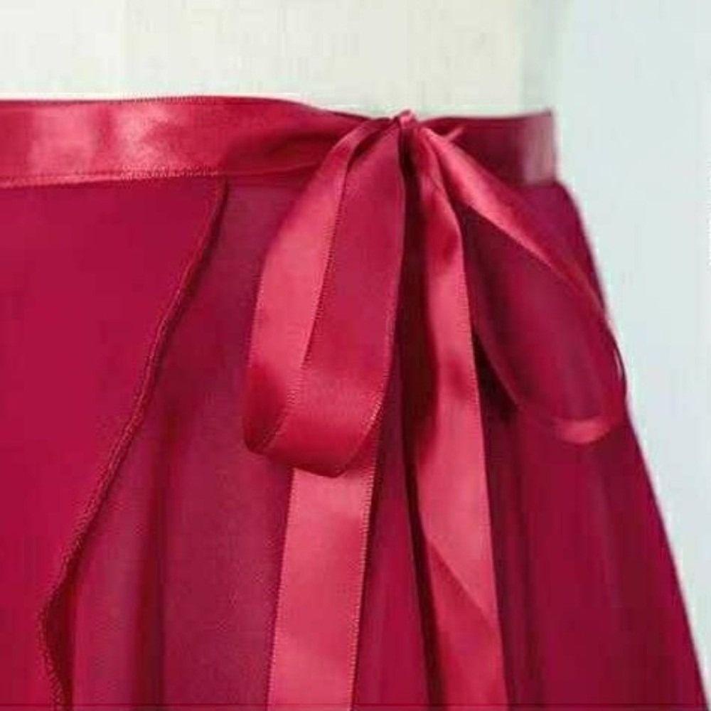 Tanzkleid Schnürung Ballettrock Lang Fee Ballett Tutu Rock Lang Chiffon Tanzrock Übung