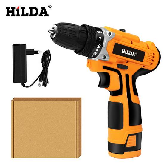 Hilda Lithium Battery Rechargeable Hand Drill & Multi-Function Electric Screwdriver Set