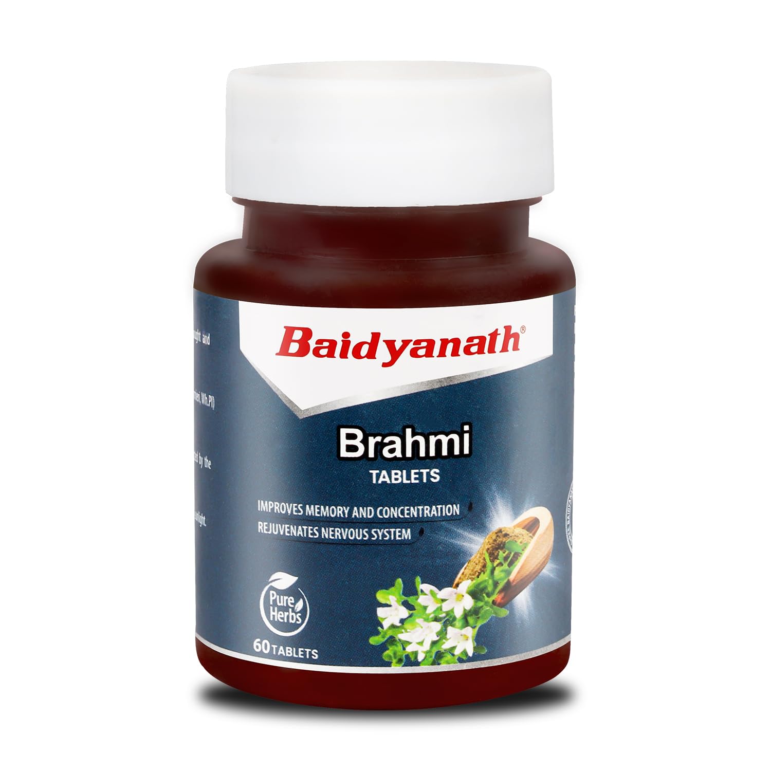 

Baidyanath Brahmi Tablets 60 Tab Pack Of 1 For Mind Relaxation Stress Relief Cognitive Wellness