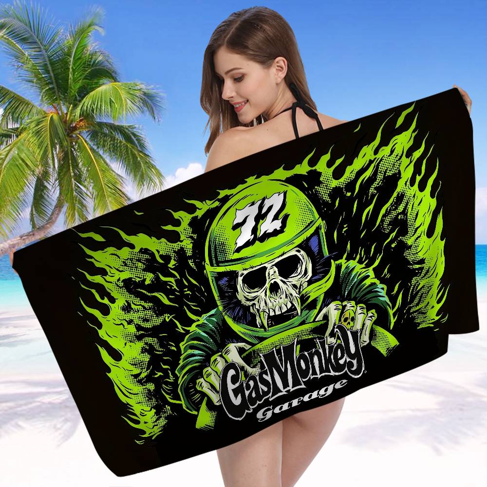 G-Gas M-Monkey Anime Beach Swimming Towel Soft Absorbent Washcloth Children's Gifts for Kids Travel Camping Gym