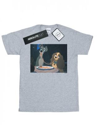 Girls Lady And The Tramp Spaghetti Slurp Cotton T-Shirt