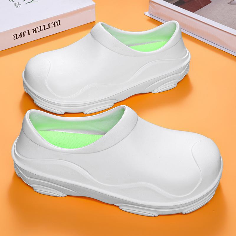 Kuchařské boty Pánské Jarní Vodotěsné Protiskluzové Kuchyňské Černé Pracovní Ochrana Práce