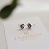 J.Lauren 0M03012 Antique Cubic Basic Silver Earrings