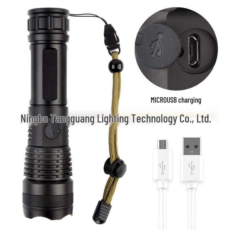 High-Power USB Rechargeable LED Flashlight