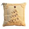 Cozy Plush Pillow Cover Christmas Throw Cover, 18x18 Inch Cushion 3D Snowman Festive Snowflake Reindeer Patterns Pattern, Case for Holiday Home