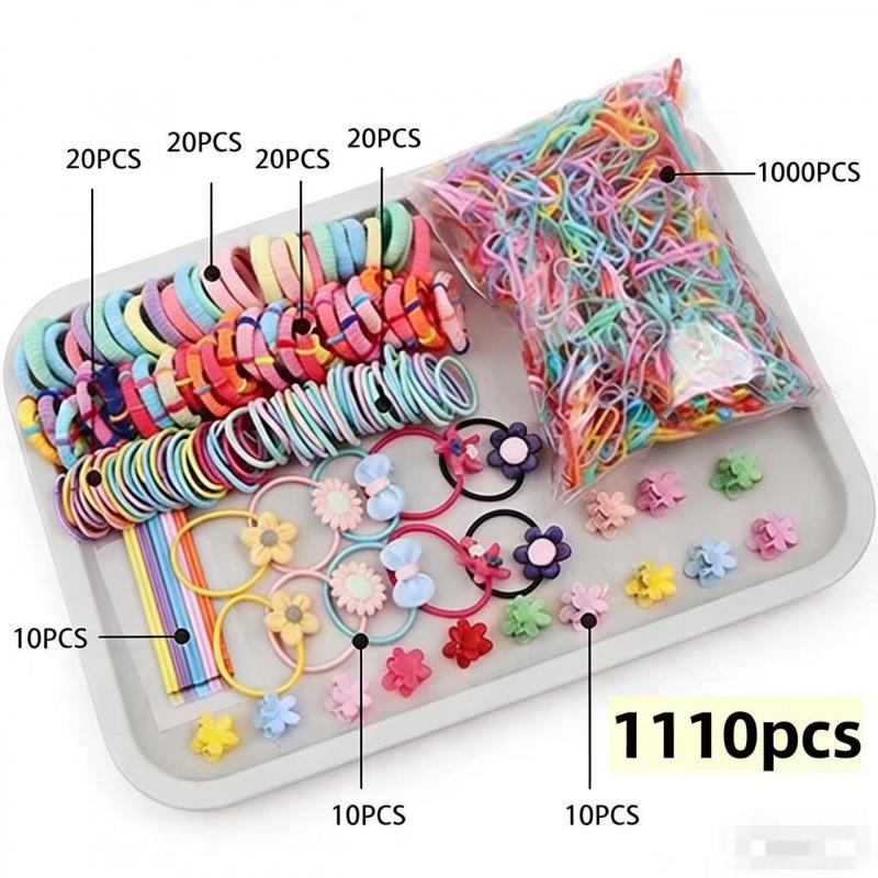Princess Hair Accessories Set: Baby Hair Ties, Girls Hairpins & Clips Gift Box