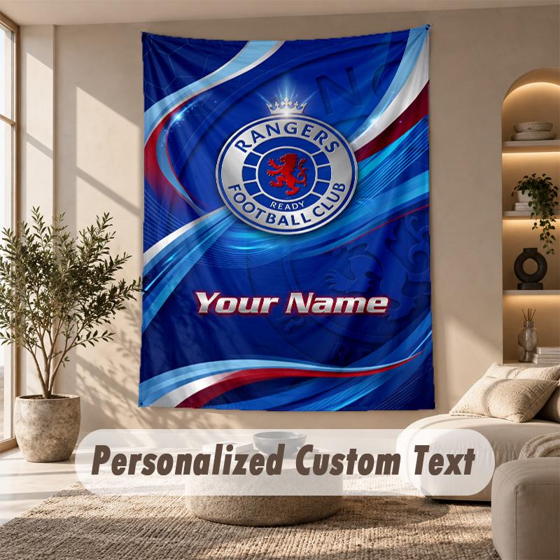 Tapestry Custom Name Text, Wall Hanging Tapestry Home Room DecorRangers FC