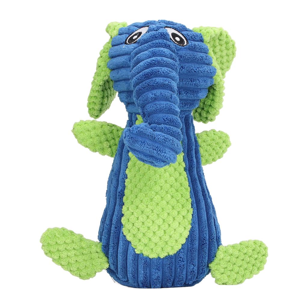 Squeaky Dog Toy Lovely Bite Resistant Interactive Puppy Teething Toys Stuffed Pet Toys Elephant