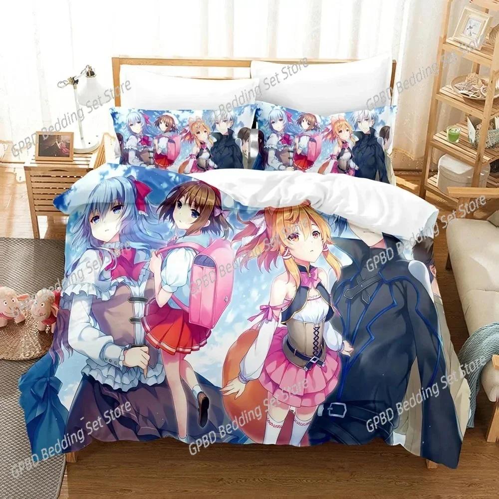 New 3D Print Anime Seirei Gensouki Comfortable Duvet Quilt Cover Pillowcase Bedding Set Children Bedroom Decoration Home Textile