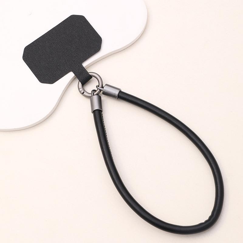 Leather Phone Charm: Anti-Drop Wrist Strap & Sturdy Lanyard for Men & Women