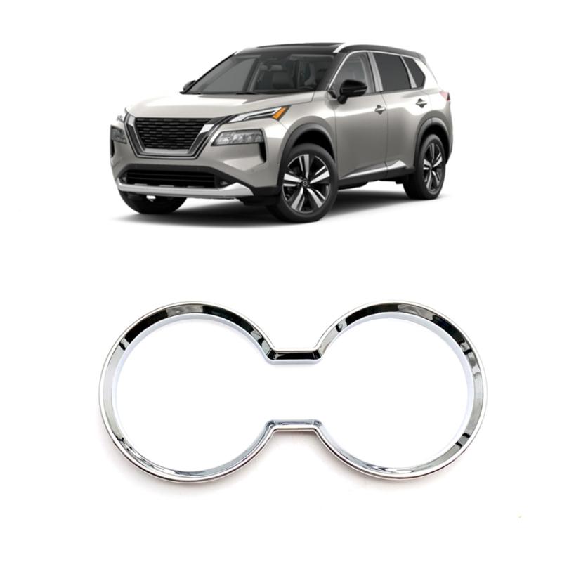 Auto Gear Shift Front Center Console Water Cup Stand Panel Cover Trim Frame Car Interior Accessories for X-Trail 21 22