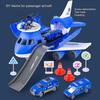 1 Set Airplane Toy Long Slides Broken-Proof Inertia Airplane Large Storage Transport Aircraft Vehicle Toy for Children Gifts