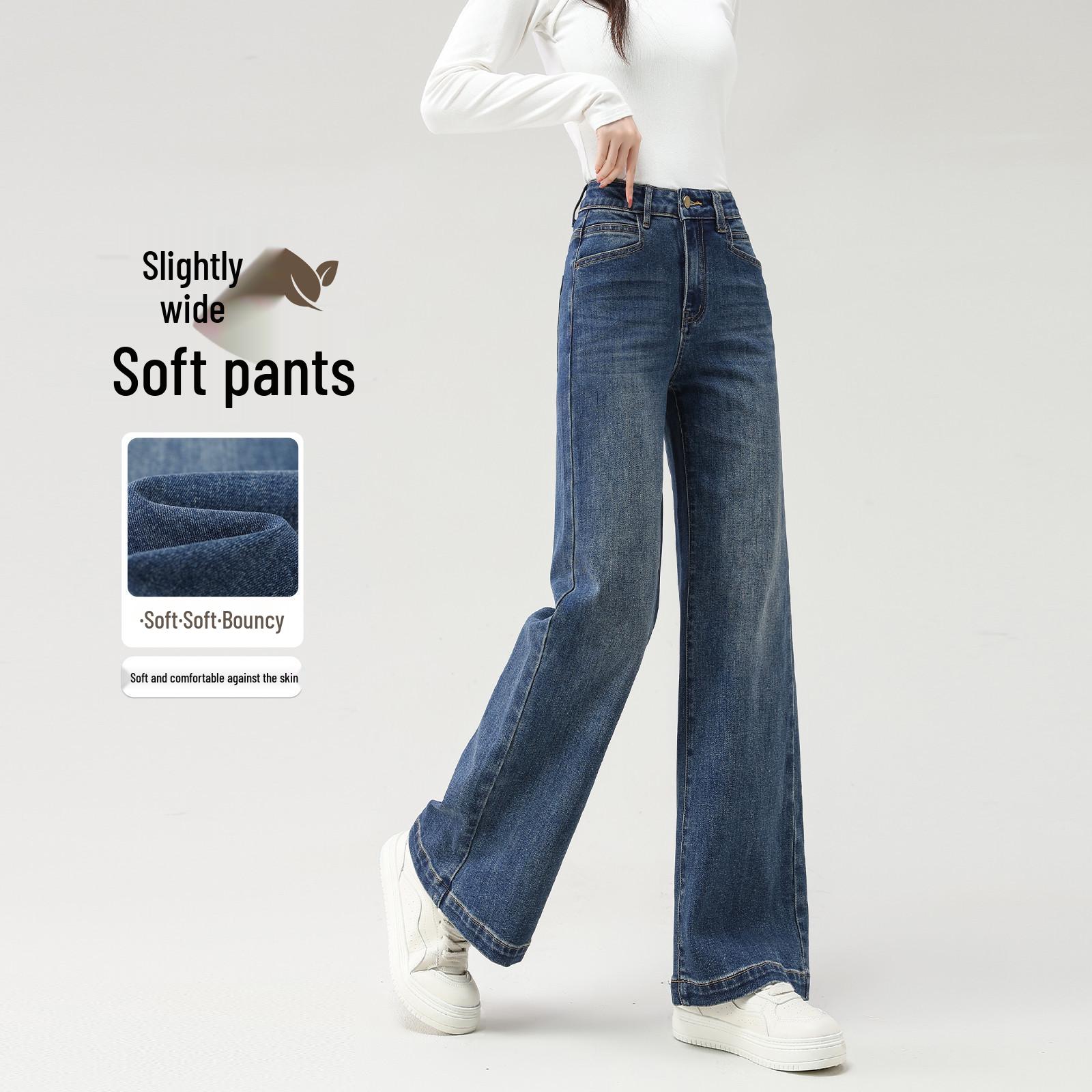 

Women s High Waist Straight Leg Jeans - Soft, Comfortable, Slimming, Loose Fit for Spring/Autumn 2026 28 fits 106-115 lbs
