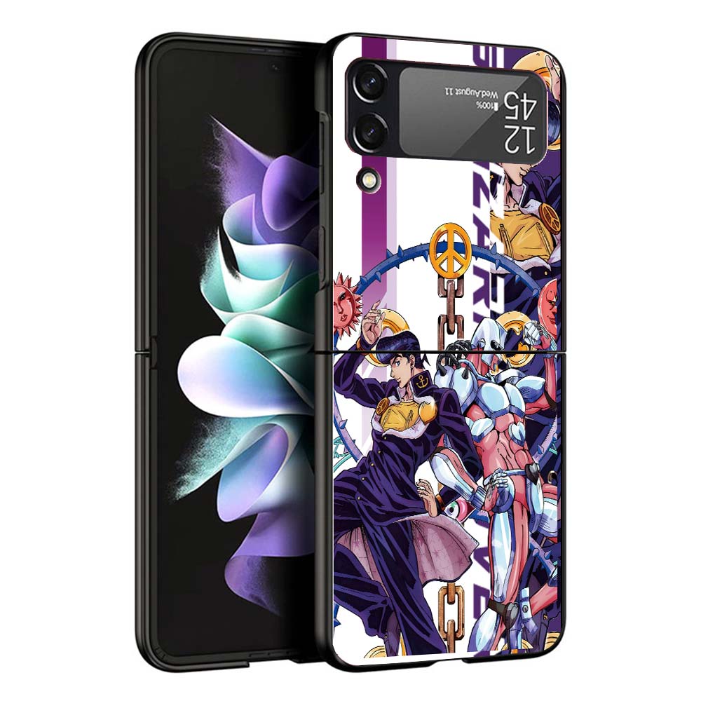 JoJo Bizarre Adventure Anime Phone Case For Samsung Galaxy Z Flip7 Flip6 5G Flip5 Flip4 Flip3 ZFlip 7 6 3 4 5 Shockproof Back Co