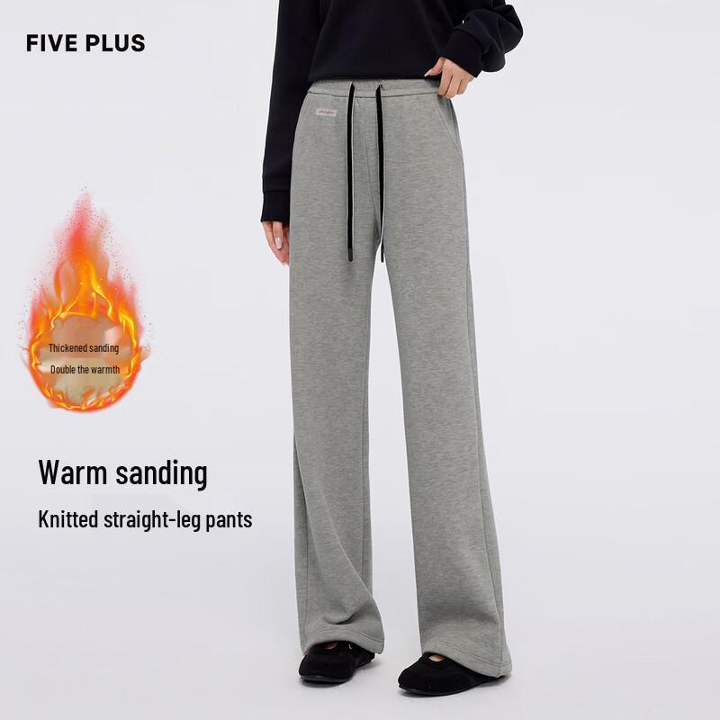 FivePlus Women s Wool Blend Brushed Casual Pants L