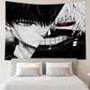 Tokyo-Ghoul Print Tapestry, Backdrop, Easy Setup, Ideal for Bedroom, Office & Living Room, with Aesthetic Wall Hanging Decor.
